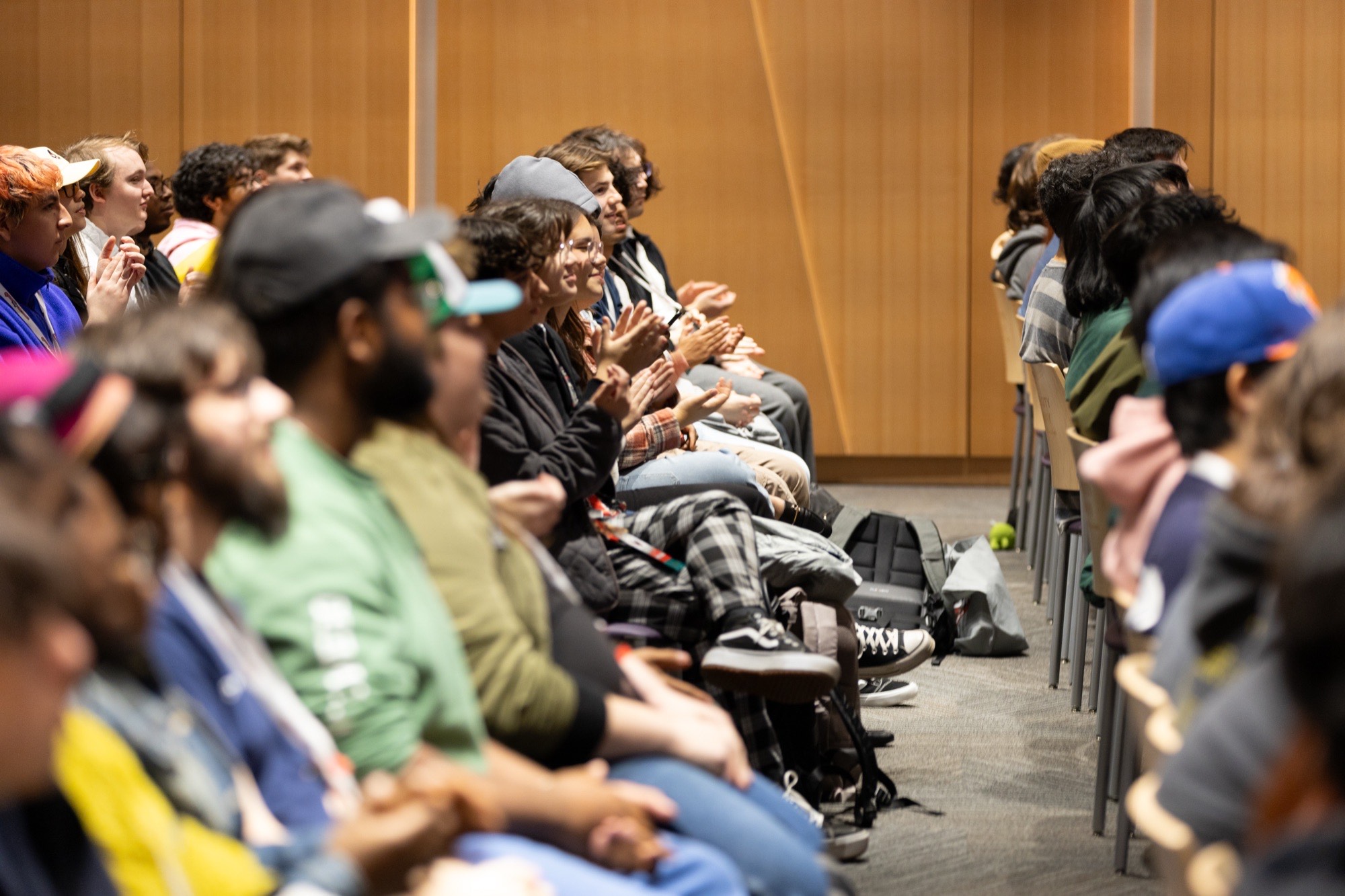 Participants collaborating at Wolfjam 2024